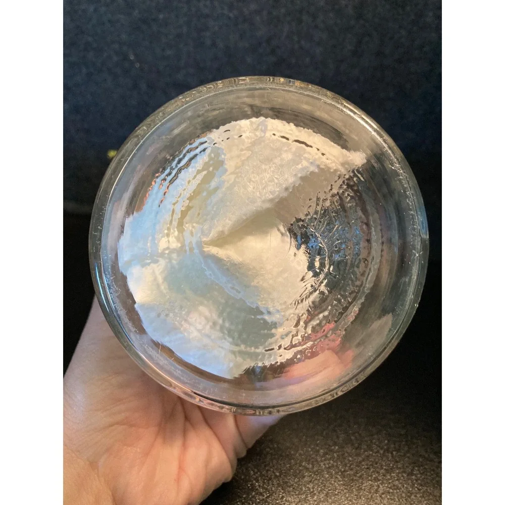 Vtg Ball Eclipse Wide Mouth Mason‎ Jar Original Glass Lid Wire Bail Jelly Size